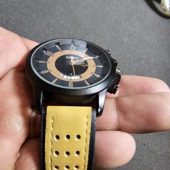 Soki mens fashiin quartz watch date just dial working S-014 - Picture 5 of 10